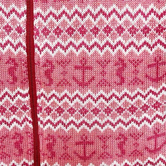 Vineyard Vines Reversible Pink Nautical fleece lined vest Women’s Sz S - Picture 3 of 6